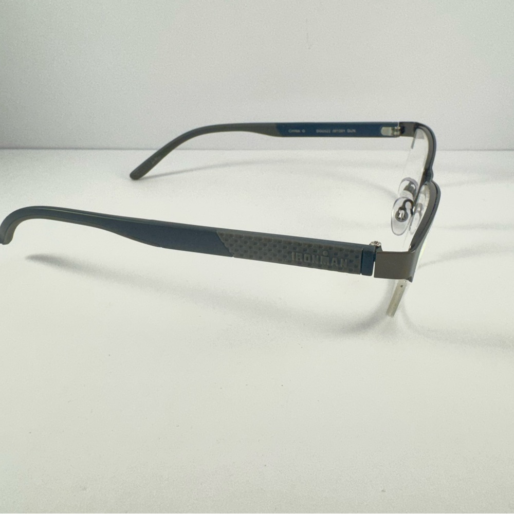 Men's Ironman Foster Grant Eyeglass Frames Only Semi Rimless Glasses - Picture 2 of 4